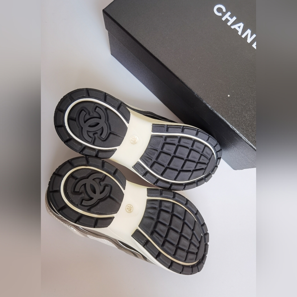 Chanel Silver Sneakers - Picture 9 of 13